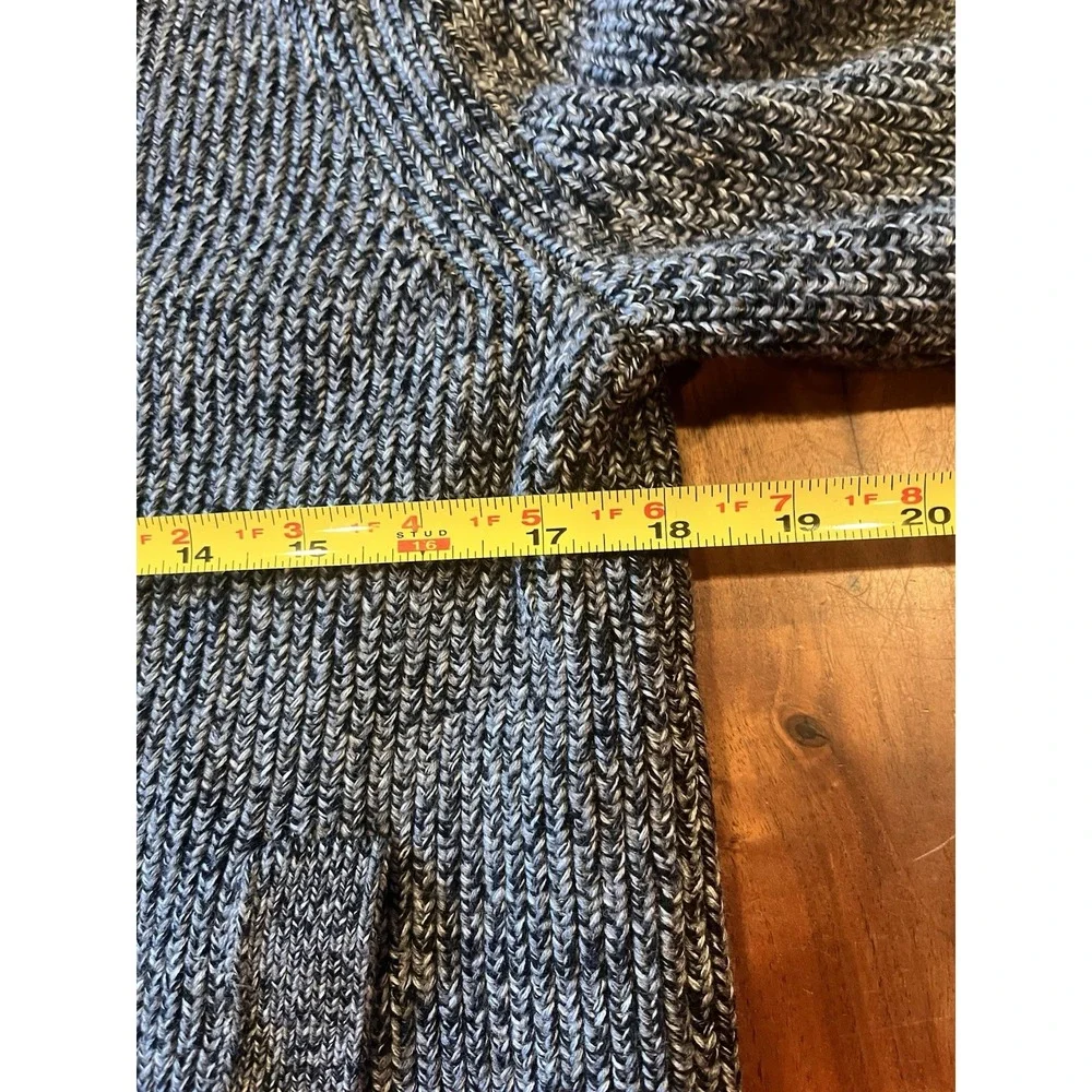 Banana Republic Supima Cotton Cardigan Mens M Grey Preppy Heavy Grandpa